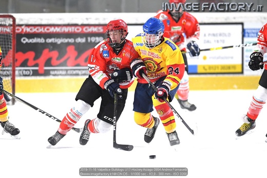 2019-11-16 Valpellice Bulldogs U17-Hockey Asiago 0954 Andrea Fornasetti